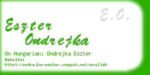 eszter ondrejka business card